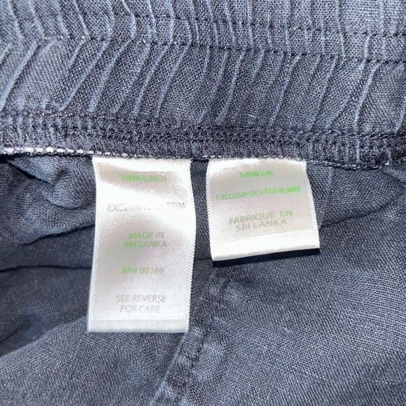 Lilly Pulitzer Lilo washable linen shorts Sz L onyx (black) - Picture 8 of 9